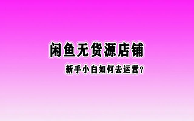 閑魚無貨源項目怎么做百家號，閑魚的無貨源賺錢應該怎么操作啊_